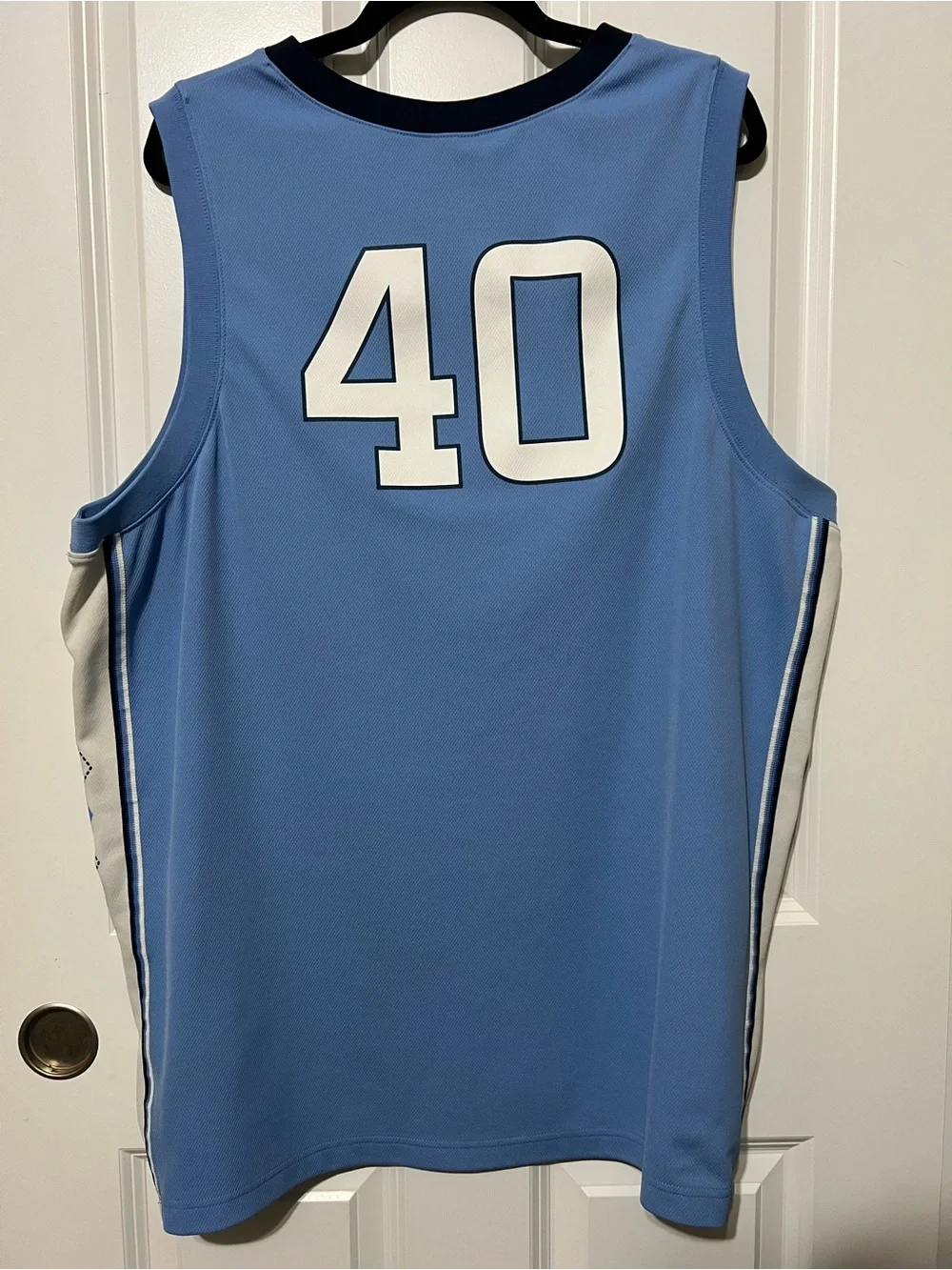 Jordan North Carolina Tar Heels Basketball Jersey #40 Blue/White Size XXL